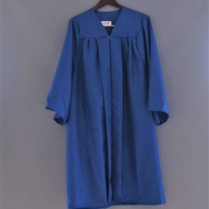 Jostens navy blue cap and gown